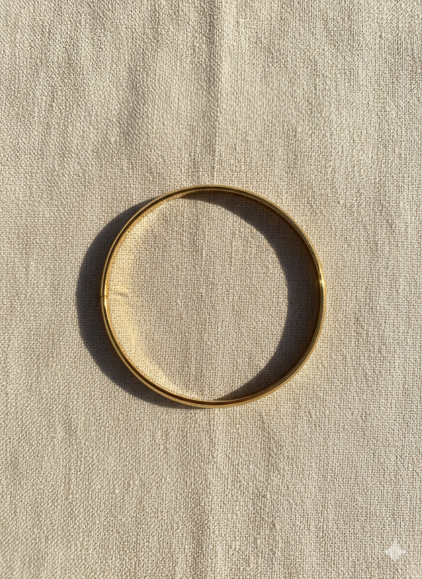 18k gold plated bangle