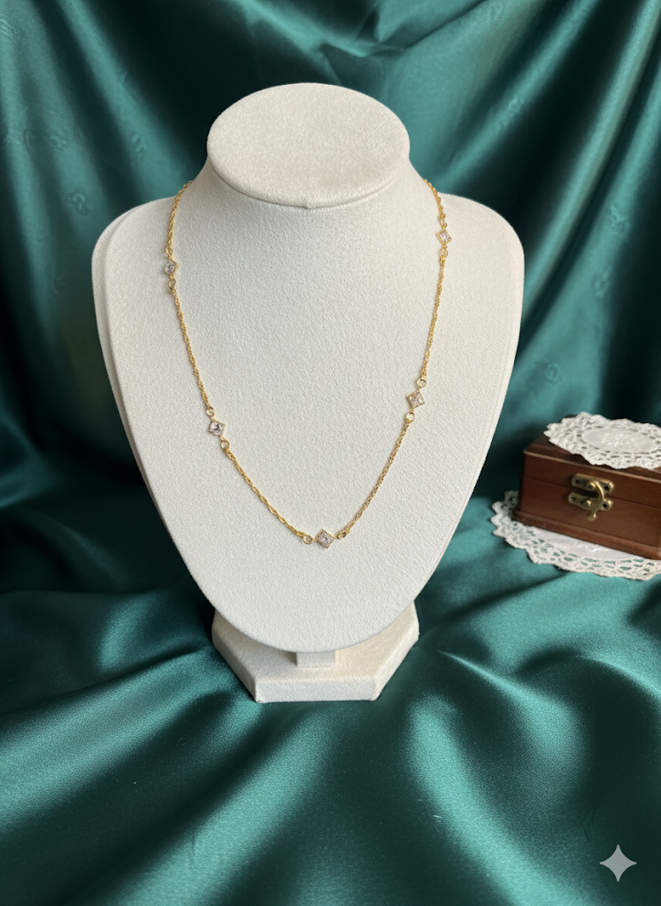 Simple style golden chain