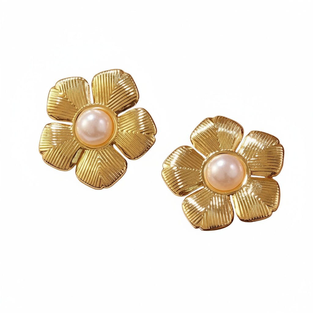 flower style studs