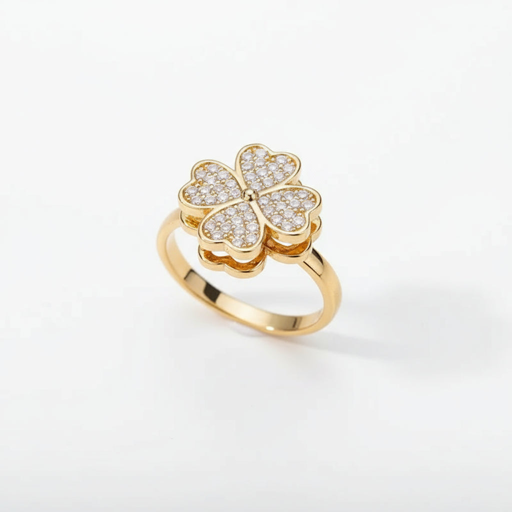 Rose gold titanium steel stylish ring