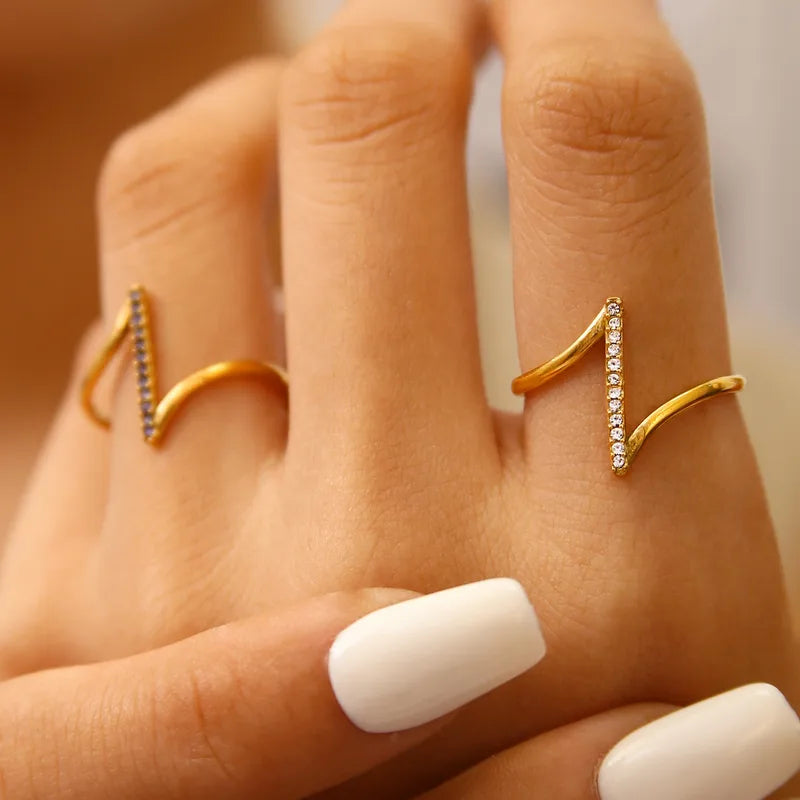 adjustable titanium steel women fashionable ring