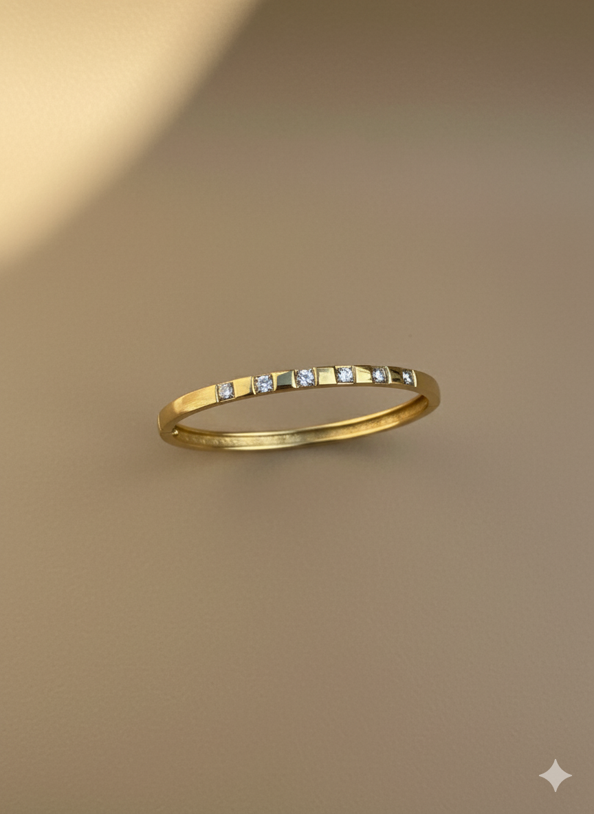 18k gold plated bangle