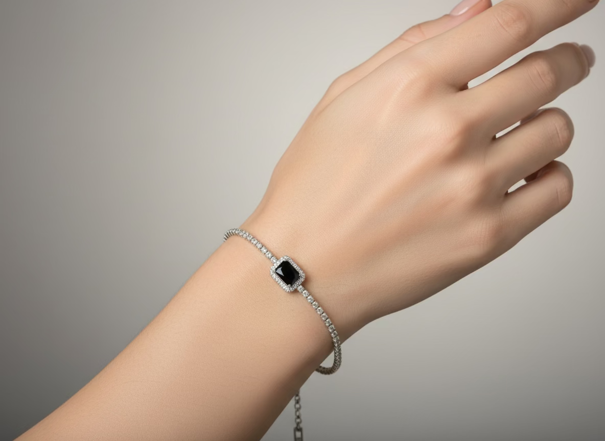 Elegant Garnet stone bracelet