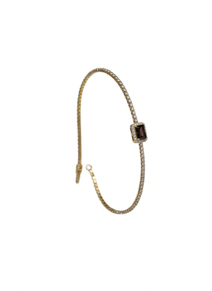 Elegant Garnet stone bracelet