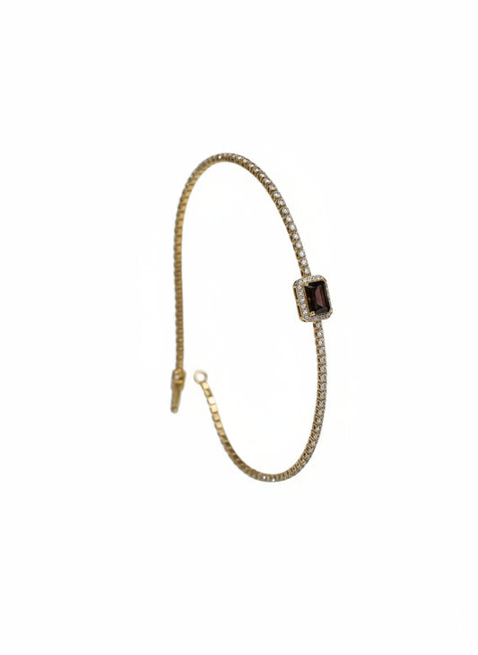 Elegant Garnet stone bracelet