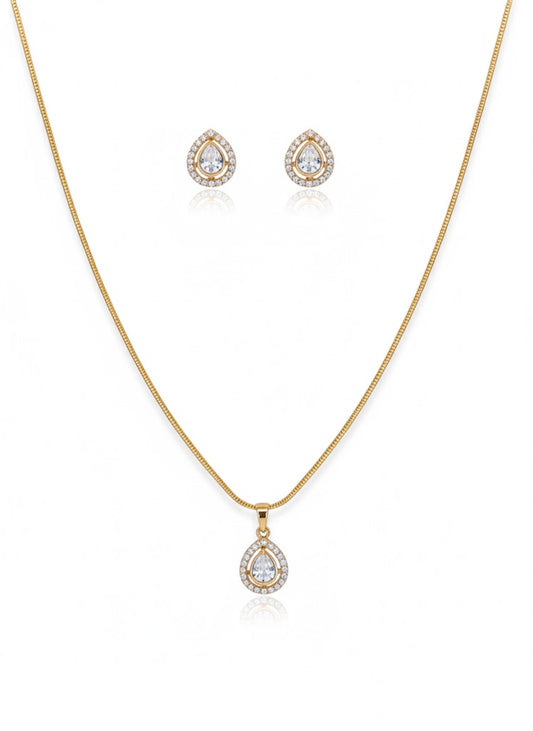Moissainite pendant set with beautiful earrings
