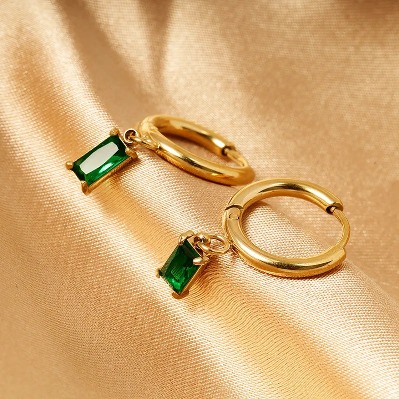 gold plated dangling earings