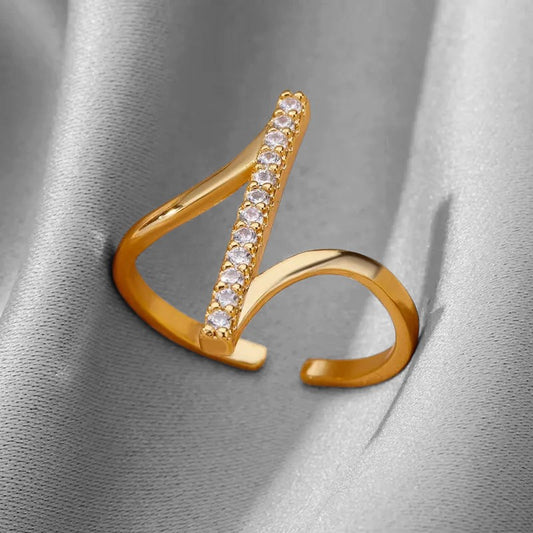 adjustable titanium steel women fashionable ring