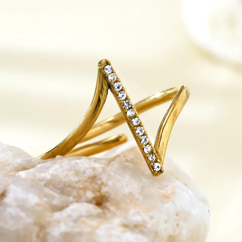 adjustable titanium steel women fashionable ring
