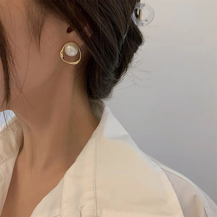 beautiful pearl studs