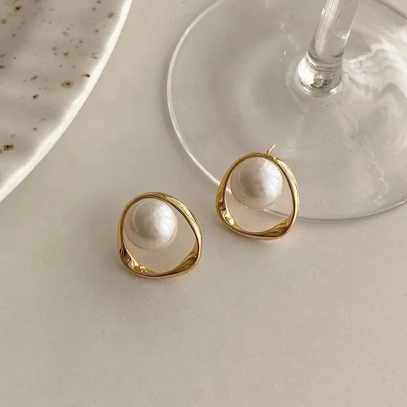 beautiful pearl studs