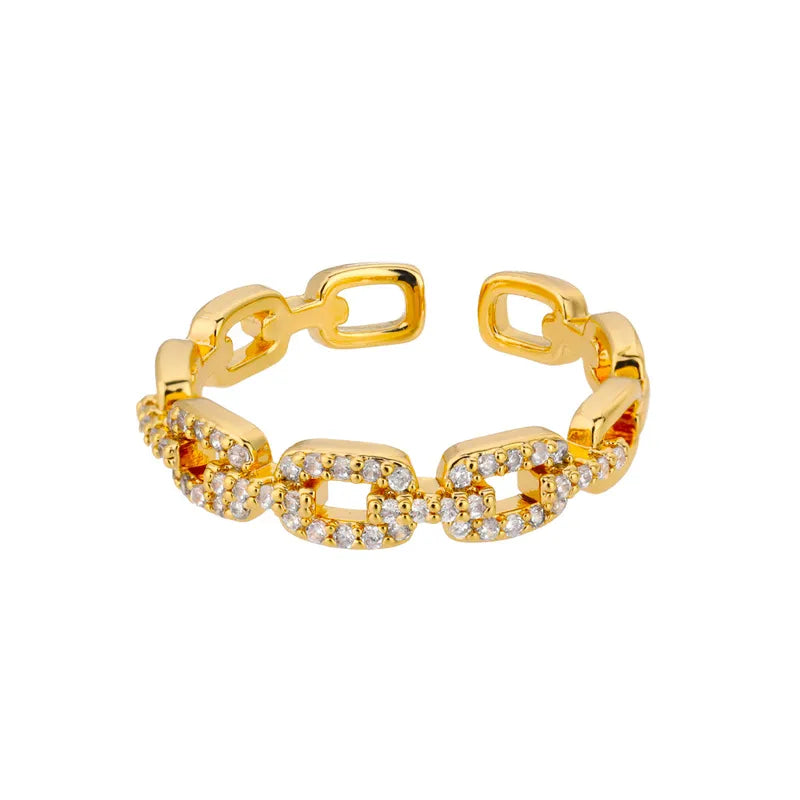 Steel Zirconia Ring Durable Color Women's Ring